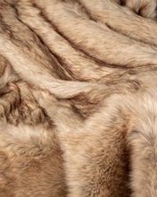 Load image into Gallery viewer, Timber Wolf Faux Fur Throw