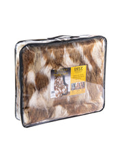 Load image into Gallery viewer, Patchwork Rabbit Faux Fur Throw