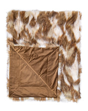 Load image into Gallery viewer, Patchwork Rabbit Faux Fur Throw
