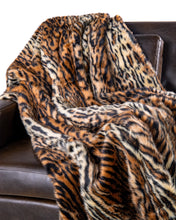 Load image into Gallery viewer, Tiger Faux Fur Throw
